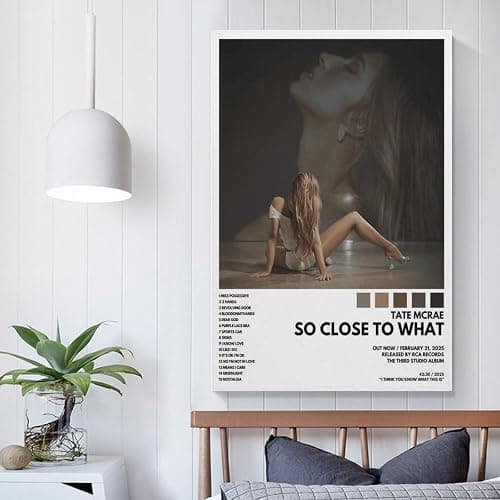 Tate McRae So Close To What Posters & Prints on Canvas Wall Art Poster for Room Decor Unframe:12x18inch(30x45cm) thumbnail 4