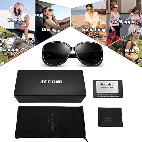 Joopin Oversized Rectangle Sunglasses UV400 Protection Shades for Women | Butterfly, Big, Rhinestone, Chunky Frame, TAC Lens, Trendy, Rectangular Sun Glasses for Driving, Party, Outdoor Leisure thumbnail 6