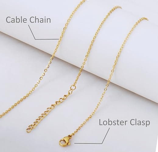 AOLO Personalized Name Necklace Custom Name Necklaces Stainless Steel Nameplate Heart Jewelry Gold Silver Color for Womens Mens thumbnail 6