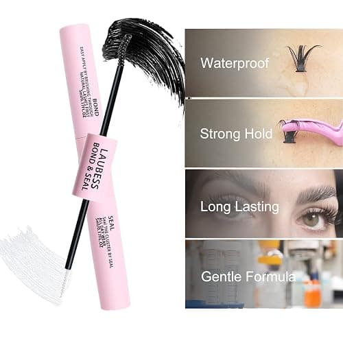 Lash Bond and Seal Mascara for Long Lasting Waterproof Eyelash Extensions - 5ml+5ml thumbnail 7