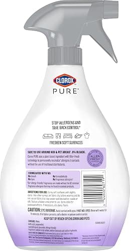 Clorox PURE Allergen Neutralizer Fabric and Carpet Spray, Nighttime Calm, 26 Fluid Ounces thumbnail 14