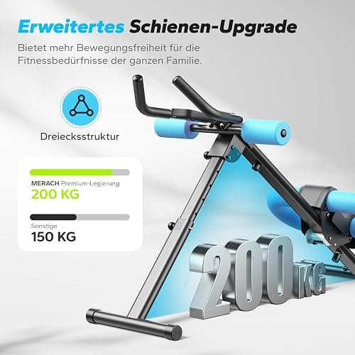 MERACH Bauchtrainer Bauchmuskeltrainer für Zuhause Multifunktionale Trainingsgerät für Ganzkörpertraining Abdominal Ab Machine mit LCD-Monitor thumbnail 4