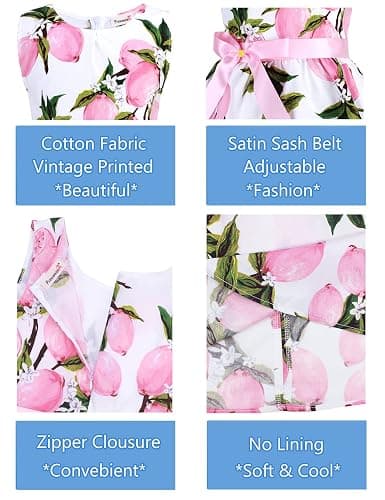 Kid Floral Cotton Girls Dresses Summer Girl Clothes thumbnail 4
