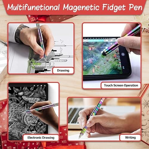 Fidget Pen,Magnetic Pen,Eliminate Pressure Fidget Pen for Desk Toys ,Teen Gifts, for 8-12 Years Old, Novelty Toy Gift for Kids or Friends thumbnail 6