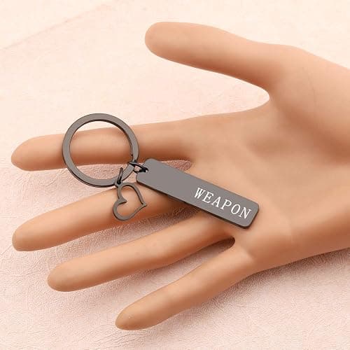 bobauna Geek Set Keychain Soul Eater Inspired Anime Jewelry Gift For Couple Best Friend(WeaMei KS-black thumbnail 6