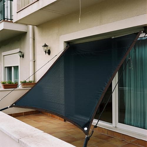winemana 40% Black Shade Cloth, 10 x 20 FT Durable Mesh Tarp with Grommets, Resistant Garden Sun Shade Netting, Shading Antifreezing for Pergola, Greenhouse, Plants Growing, Chicken Coop thumbnail 5