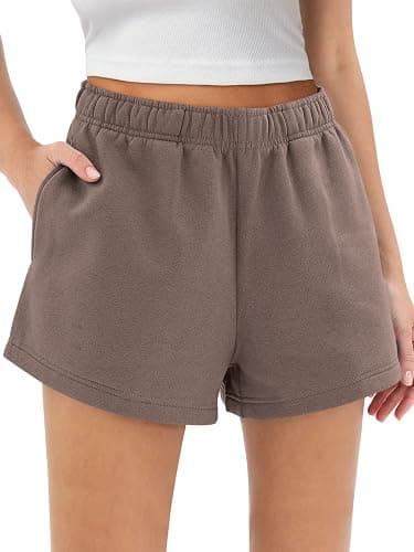 AUTOMET Womens Sweat Shorts Trendy Casual Athletic Running Summer Vacation Outfits Comfy 2025 Fashion Workout Clothing - Image 1