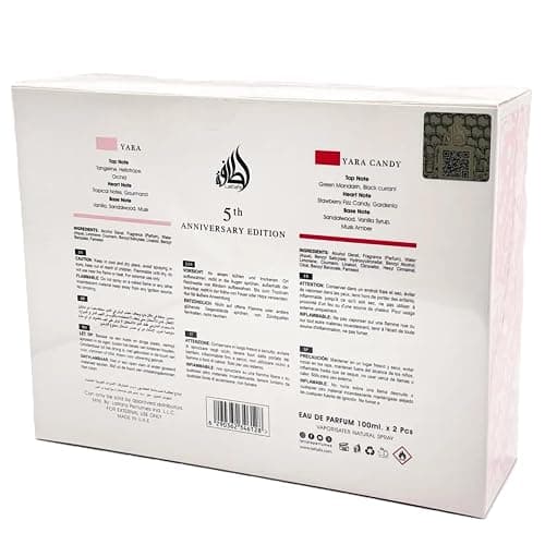Lattafa 2 Piece Gift Set (Yara EDP 3.4 Fl Oz + Yara Candy EDP 3.4 Fl Oz) thumbnail 5
