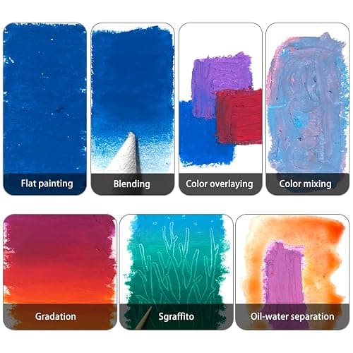 Artecho Macaron Oil Pastels Set of 36 Colors (10 x 70 mm) | Soft Oil Pastels, Art Painting, Drawing, Blending thumbnail 6