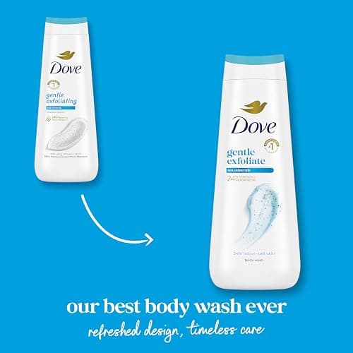 Dove Body Wash Gentle Exfoliate with Sea Minerals For 24hr Lotion-Soft Skin Moisturizing Skin Cleanser with No Sulfates No Parabens 20 oz thumbnail 4