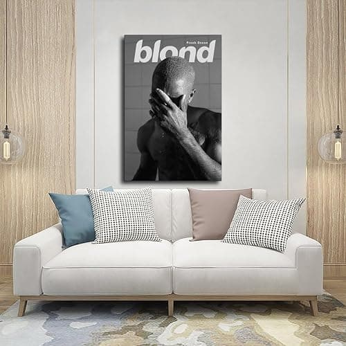 Frank Ocean Poster Blonde Poster Album Cover Canvas Poster Wall Art Decor Print Picture Paintings for Living Room Bedroom Decoration Frame-style08x12inch(20x30cm) thumbnail 5