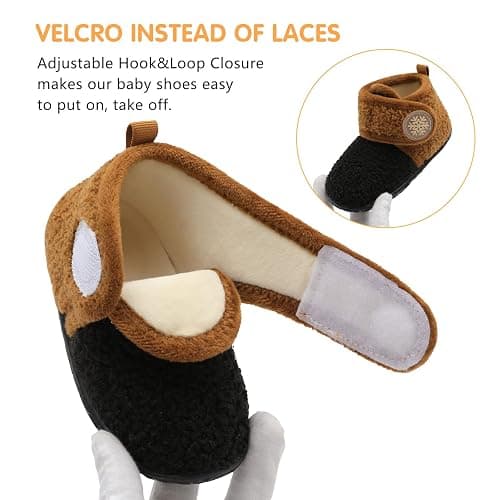 FEETCITY Baby Booties Girls Boys Infant Slippers First Walkers Shoes Warm Socks Newborn Crib Shoes thumbnail 3