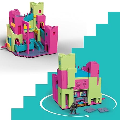 MEGA Squid Game Action Figure Building Toy The Staircase with 1707 Pieces, Motion and Poseable Figure, for Collectors, HYL45 - Pink - Squid Game thumbnail 6