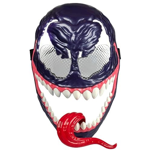 Marvel Spider-Man VenomVersus Venom Roleplay Mask For Kids Ages 5+, Creepy Costume Accessory With Movable Tongue Feature & Adjustable Strap, Great Gift For Kids - Image 1