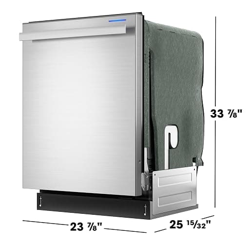 Sharp SDW6736MS 24-inch Stainless Steel Dishwasher, Third Rack, Library Quiet 47 dB, Power Wash Sprayer thumbnail 2