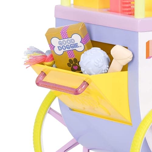Glitter Girls Dolls by Battat – GG Pop-Pup Shop on Wheels – Pet Play Food for 35.6 cm Dolls & Plush Dogs – Toys, Clothes, and Accessories for Kids Ages 3 and Up thumbnail 4