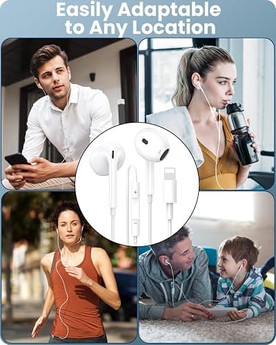 2 Pack Wired Earphones for i-Phone,HiFi Stereo Sound in-Ear H-eadphones with Built-in Mic & Volume Control Compatible with i-Phone 14/14 Plus/14 Pro/14 Pro Max/13/12/11/XR/XS/X/8/7 & More i-OS Devices thumbnail 7