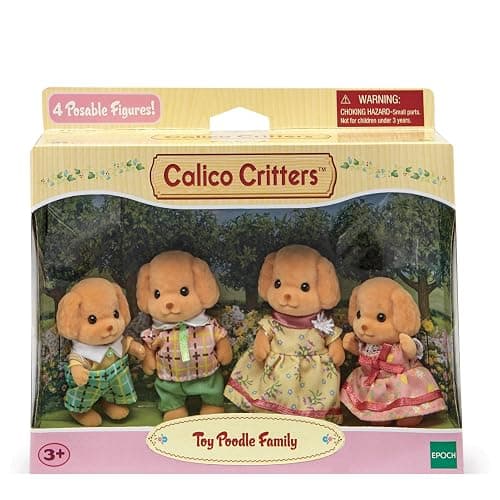 Calico CrittersToy Poodle Family, 3 inches thumbnail 5
