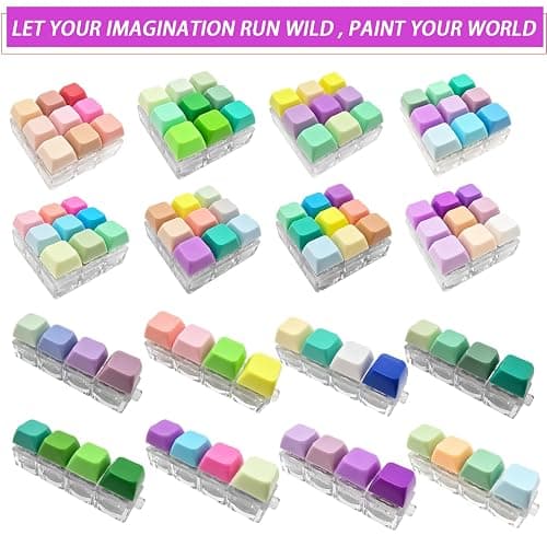 Gtzzot 6-Pack Keyboard Fidget Toy with Clicky/Creamy/Silent Switches & 75 Removable Keycaps—Stress Relief Keyboard Clicker Keychain in Gift Box—Calms Anxiety for Adults Office Travel School Home thumbnail 3