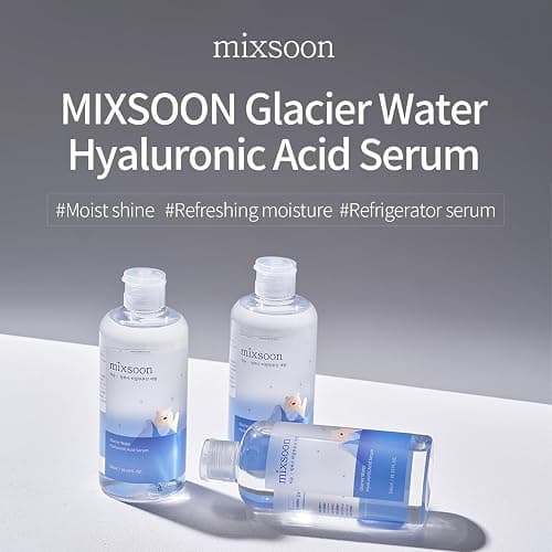 mixsoon Glacier Water Hyaluronic Acid Serum-Deep Hydration and Cooling for Face, Hydration Booster, Refreshing Lightweight Texture 300ml / 10.14 fl.oz. Korean Glass Skin Care thumbnail 4