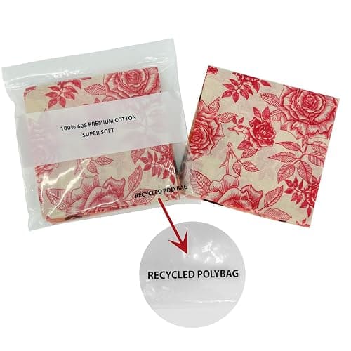 HankieWorld Bandanas for Women and Men，3 Pack Super Soft Thin 60s Preium Cotton 22 inch Handkerchiefs thumbnail 4