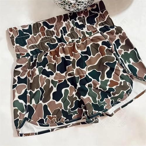 RICHTRUE Camo Boxer Shorts Women Cute Graphic Y2k Shorts Colorful Summer Bottoms 2025 Trendy thumbnail 7