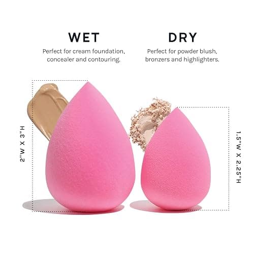 AOA Studio Collection makeup Sponge Set Latex Free and High-definition Set of 6 makeup Wonder blender For Powder Cream and Liquid, Super Soft Wonder Beauty Cosmetic thumbnail 7
