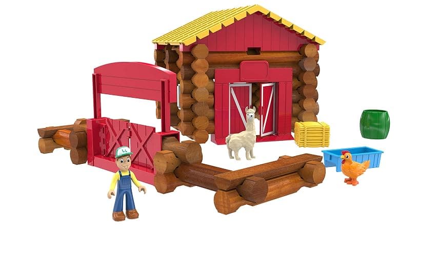 Lincoln Logs – Fun On The Farm - 102 Parts - Real Wood Logs - Ages 3+ thumbnail 9