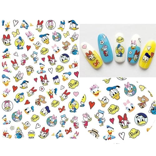 Cartoon Nail Art Stickers Decal 3D Self-Adhesive Nail Decals Cute Cartoon Nail Art Supplies Luxury Designer Nail Stickers for Women Manicure Acrylic Nails Decoration Accessories 8 Sheets thumbnail 5