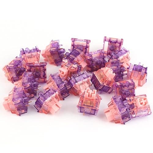 EPOMAKER Flamingo 35 Pieces 47gf Linear Mechanical Keyboard Switches Set, 35gf Initial Force Factory Lubed Switch with POM Stem, Dual Spring, PC Housing for Gaming DIY Keyboard thumbnail 5