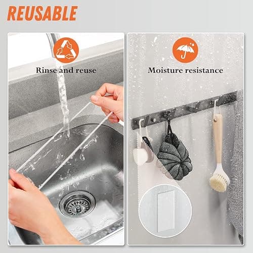 Wotec Extra Large Double Sided Tape Heavy Duty Removable 1.18 Inch x 160 Inch, Clear & Tough Nano Tape, Multipurpose Mounting Tape Picture Hanging Strips Adhesive for Poster Carpet thumbnail 4
