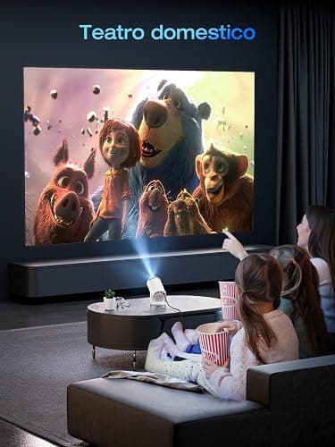 [App intégrée & Android 11.0] Videoprojecteur 2025 Upgraded Mini Projecteur Portable 20000 Lumens 4K Supporte avec WiFi 6 Bluetooth 5.4 Auto Keystone 180°Rotation pour Phone/HDMI/USB thumbnail 5