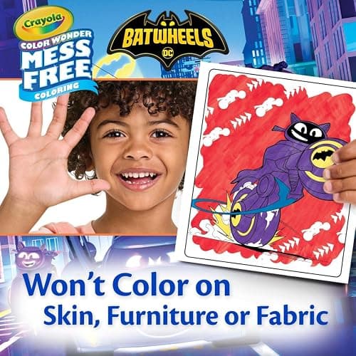 Crayola Batwheels Color Wonder Activity Set, Batman Mess Free Coloring Pages for Toddlers, Batman Gifts, Toys for Boys & Girls thumbnail 4