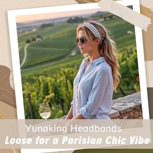 Gift for Women 8pcs Fashion Headband: Headbands for Women Girls Birthday Gift Stocking Stuffers Soft Fabric Hairbands Hair Styling Accessories Valentines Day Gifts for Her Woman Teen Girls Wife Sister thumbnail 8