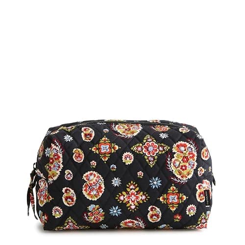 Vera Bradley Premium Cotton Large Cosmetic Makeup Bag thumbnail 3