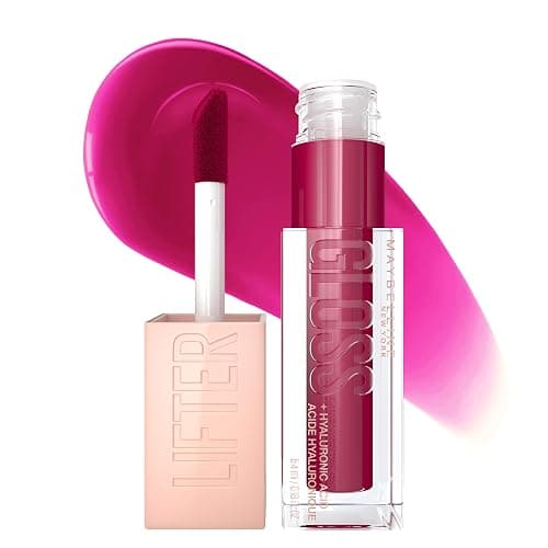 Maybelline New York Lifter Gloss Hydrating Lip Gloss with Hyaluronic Acid, Taffy, Sheer Berry, 1 Count - Image 1