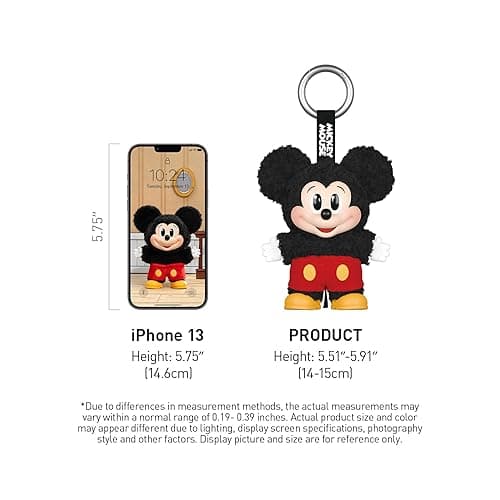 POP MART Mickey Family Figures Cute Together Keychain Series Blind Box ,Random Design Action Figures Collectible Toys Home Decorations, Single Box thumbnail 4