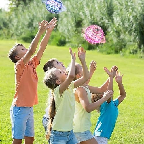 Taikcsut 2026 Upgraded Flying Orb Ball Toy, Hover Boomerang Ball Spinner Mini Drone - Magic Floating Galactic Fly Spinning Orb, for for Boys Girls and 6-12 Age Kids thumbnail 2