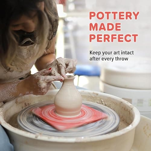 Pottery Head Pottery Bats for Pottery Wheel - 7.5" Pottery Wheel Bats with Guiding Lines - Clay Tools, Ceramic Tools & Pottery Wheel Accessories - Universal Pottery Bats for Throwing (4) thumbnail 3