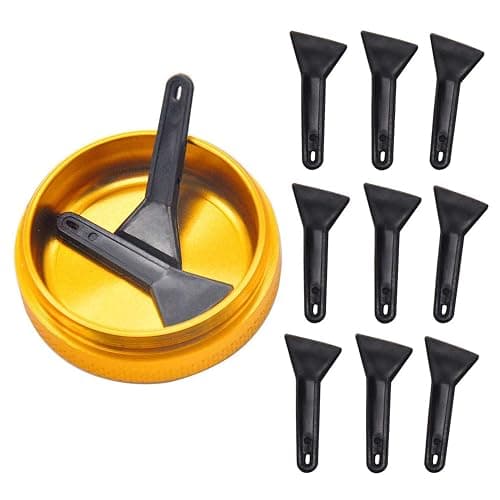 Vailldge Black Scrapers, LoutLivs Brushes & Spoons Kit for Herb Grinder (Keef Scraper Brushes & Spoons Kits thumbnail 3