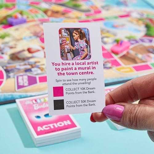 Hasbro Games The Game of Life: Barbie Edition Board Game | Ages 8+ | 2 to 4 Players | Fun Family Games for Kids and Adults | Kids Gifts (Amazon Exclusive) thumbnail 8