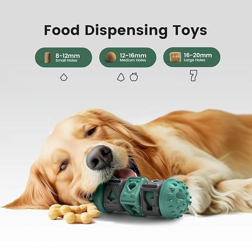 Gardner Pet Dog Puzzle Toys,Treat Food Dispensing Toy With Clean Teeth Protrusions,Durable Nylon Slow Feeder Enrichment Toys for Puppy/Small Dogs for Teething/Gaming/Training to Keep Them Busy,Green ﻿ thumbnail 2