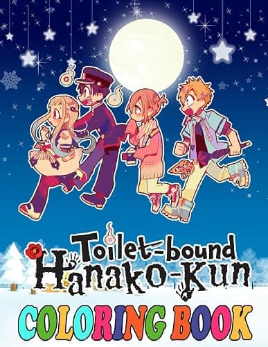 Toilet Bound Hanako-Kun Coloring Book for Fan Teen Men Women Kid: 35+ Great Coloring Pages For Kids, Teens, Adults. Beautiful And Exclusive ... Your Creativity And Create Your Masterpieces - Image 1