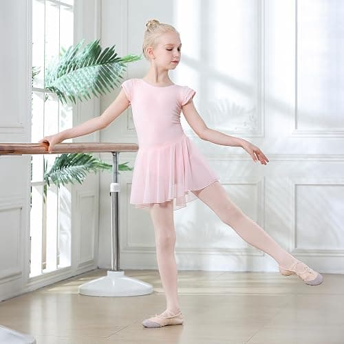 DIPUG Ballet Tights for Girls - Thick Soft Footed Dance Tights for Toddlers and Kids thumbnail 3