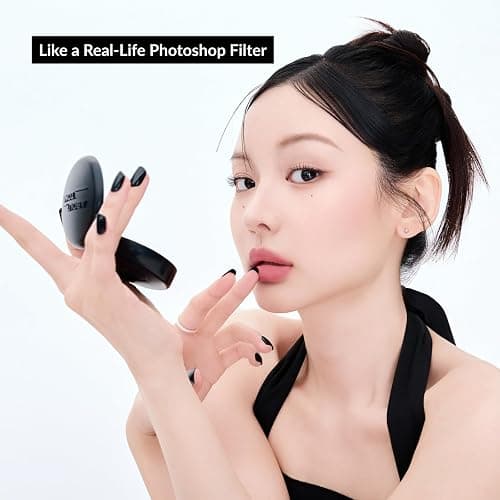 ABOUT TONE Blur Powder Pact 0.32oz - Pressed Powder Compact with Mirror and Puff Makeup Setting Finishing Blurring Natural Translucent Lightweight Face Sebum Oil Control Vegan Formula (2.5 IVORY) thumbnail 2