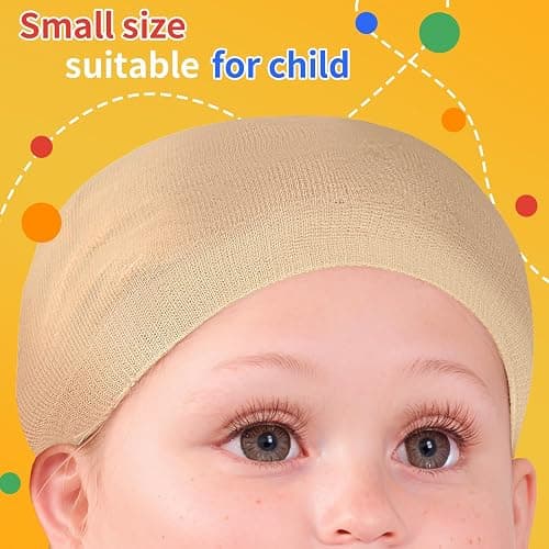 Fandamei Wig Cap, 4PCS Wig Cap for Kids Light Brown. Stretchy Stocking Caps for Wigs, Natural for Halloween, Cosplay. thumbnail 3