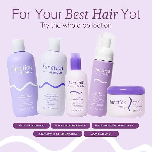 Function of Beauty Wavy Hair Shampoo & Conditioner Set - Sulfate-Free Shampoo & Conditioner Duo for Natural Wavy Texture - Lightweight, Anti-Frizz, Strengthening & Hydrating - Hair Care Products thumbnail 6