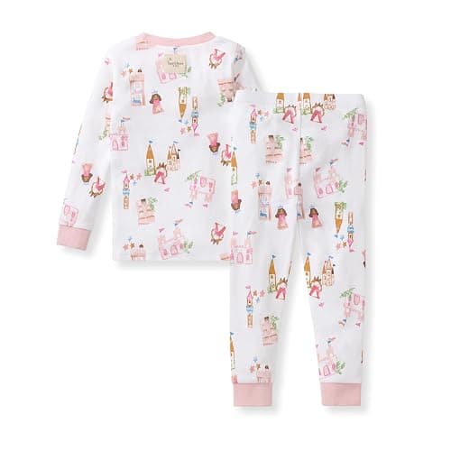 Burt's Bees Baby Girls Organic Cotton Pajamas, Toddler PJ Set, 2-PC | Soft, cozy, snug fitting pajamas feature stretchy ribbed cuffs and hand painted prints to make bedtime a breeze thumbnail 2
