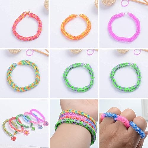 JIYAKO 2500+ Rubber Band Bracelet Kit, Loom Bracelet Making Kit for Kids, Rubber Bands Refill Loom Set, Loom Bands Kit,Friendship Bracelet Birthday Gift Kits thumbnail 5