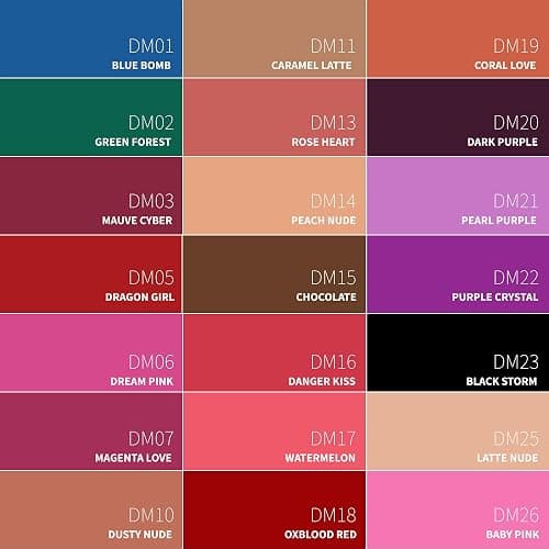 Hot Pink Lipstick Matte for Women, Color Stay Long Lasting Lipstick Smudgeproof Liquid Lipsticks, Cruelty Free Lip Color (DM06 Dream pink) thumbnail 6